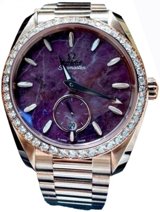 Omega Damklocka 220.55.38.20.99.001 Seamaster Aqua Terra 150M Lila/18 - Omega