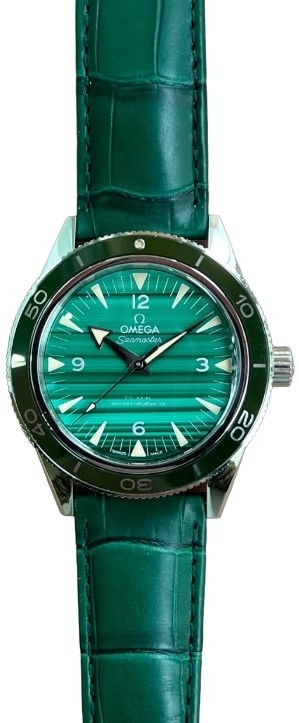 Omega Herrklocka 234.93.41.21.99.001 Seamaster 300M Grön/Läder Ø41 - Omega