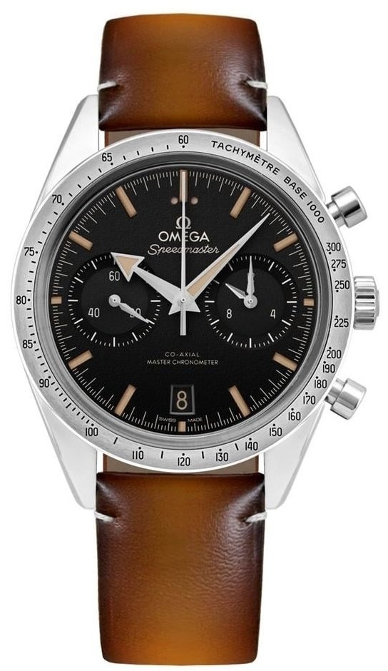 Omega Herrklocka 332.12.41.51.01.001 Speedmaster 57 Svart/Läder - Omega