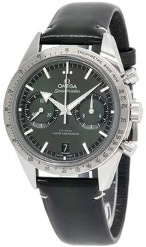 Omega Herrklocka 332.12.41.51.10.001 Speedmaster 57 Grön/Läder - Omega