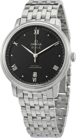 Omega Herrklocka 424.10.40.20.01.002 De Ville Prestige Svart/St&aring;l