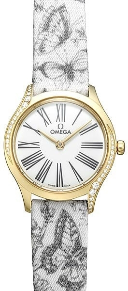 Omega Damklocka 428.57.26.60.04.002 De Ville Mini Tresor Vit/Läder - Omega