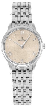 Omega Damklocka 434.10.28.60.09.001 De Ville Prestige Beige/Stål - Omega