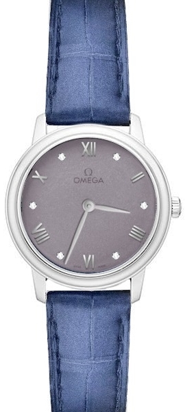 Omega Damklocka 434.13.28.60.53.001 De Ville Prestige Lila/Läder - Omega