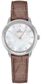 Omega Damklocka 434.13.30.60.55.001 De Ville Prestige Vit/Läder Ø30 - Omega