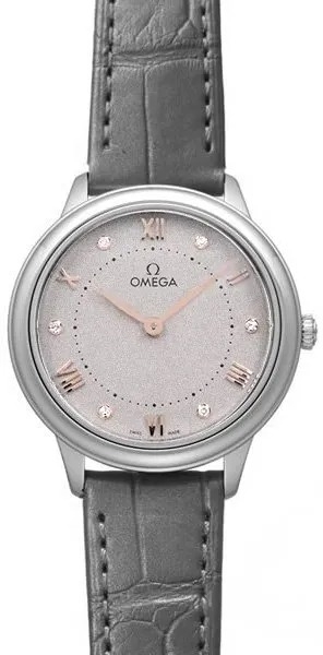 Omega Damklocka 434.13.30.60.56.001 De Ville Prestige Grå/Läder - Omega