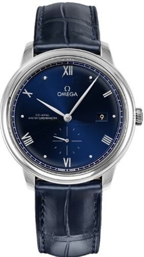 Omega Herrklocka 434.13.41.20.03.001 De Ville Prestige Blå/Läder - Omega
