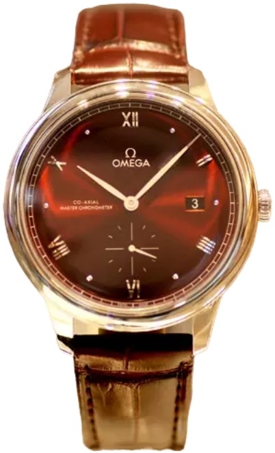 Omega Herrklocka 434.13.41.20.11.001 De Ville Prestige Röd/Läder - Omega