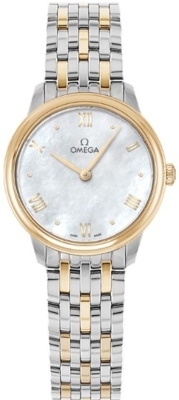 Omega Damklocka 434.20.28.60.05.001 De Ville Prestige Vit/18 karat - Omega