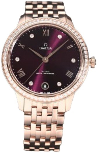 Omega Damklocka 434.55.34.20.61.001 De Ville Prestige Röd/18 karat - Omega