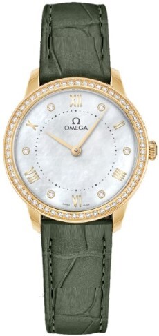 Omega Damklocka 434.58.30.60.55.002 De Ville Prestige Vit/Läder Ø30 - Omega