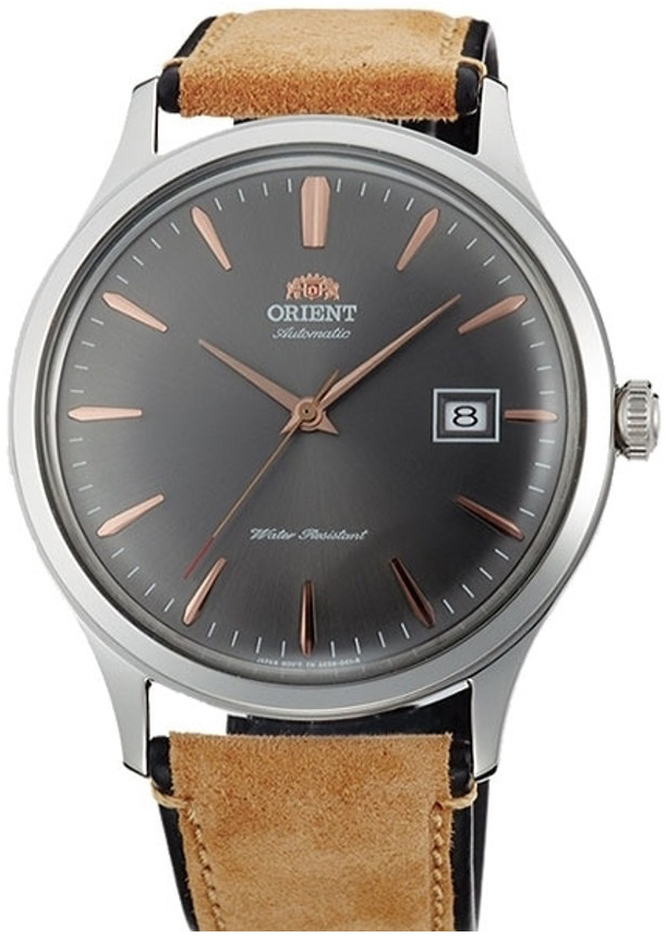 Orient Herrklocka AC08003A Bambino Grå/Läder Ø42 mm - Orient