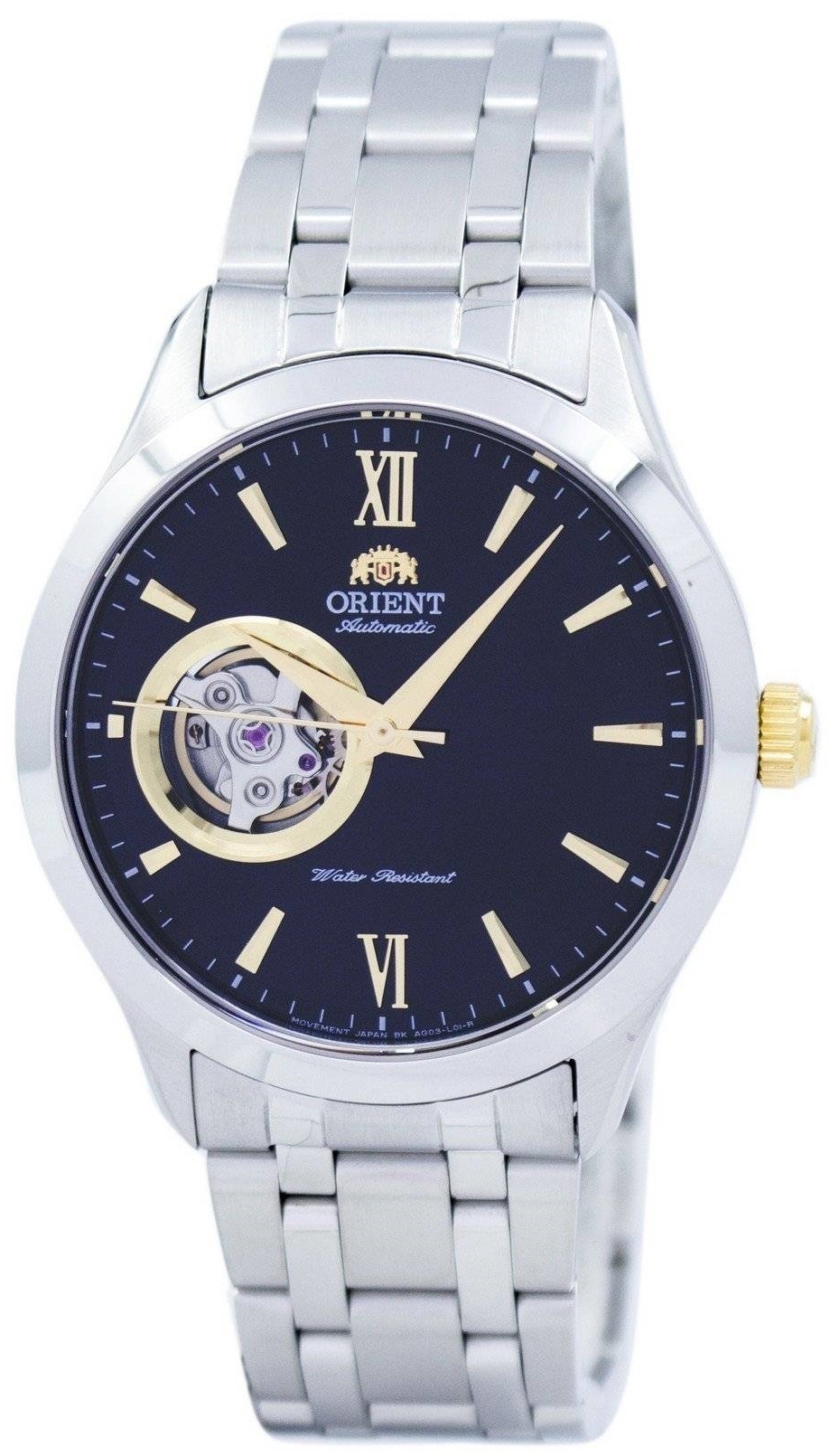 Orient Herrklocka FAG03002B0 Open Heart Svart/Stål Ø38 mm - Orient