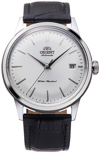 Orient Herrklocka RA-AC0M03S Bambino Silverfärgad/Läder Ø38.4 mm - Orient