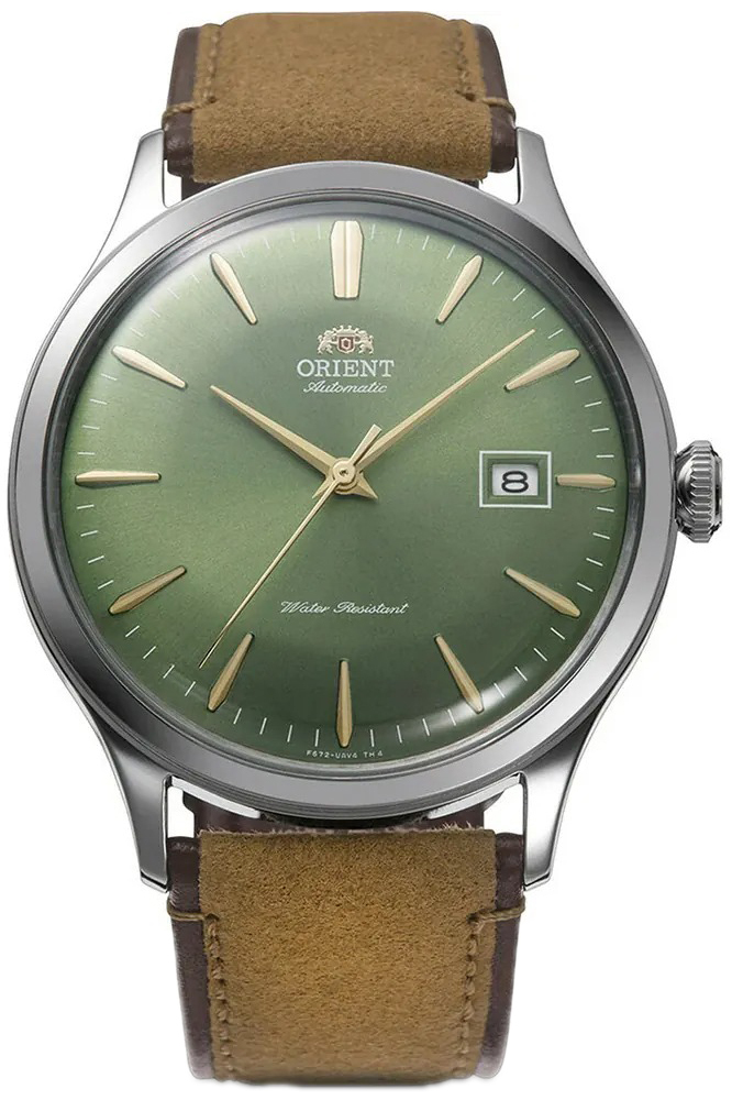 Orient Herrklocka RA-AC0P01E30B Bambino Gr&ouml;n/L&auml;der &Oslash;42 mm