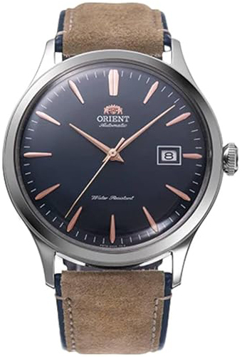 Orient Herrklocka RA-AC0P02L Bambino Blå/Läder Ø42 mm - Orient