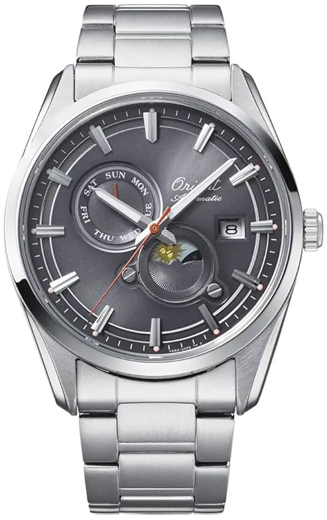 Orient Herrklocka RA-AK0311N30B Stretto Sun And Moon Grå/Stål Ø41