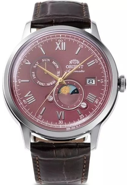 Orient Herrklocka RA-AK0807R30B Bambino Röd/Läder Ø41.5 mm - Orient