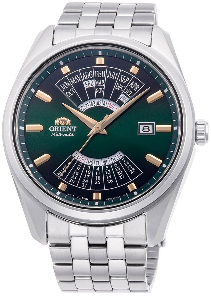 Orient Herrklocka RA-BA0002E30B Contemporary Grön/Stål Ø44 mm