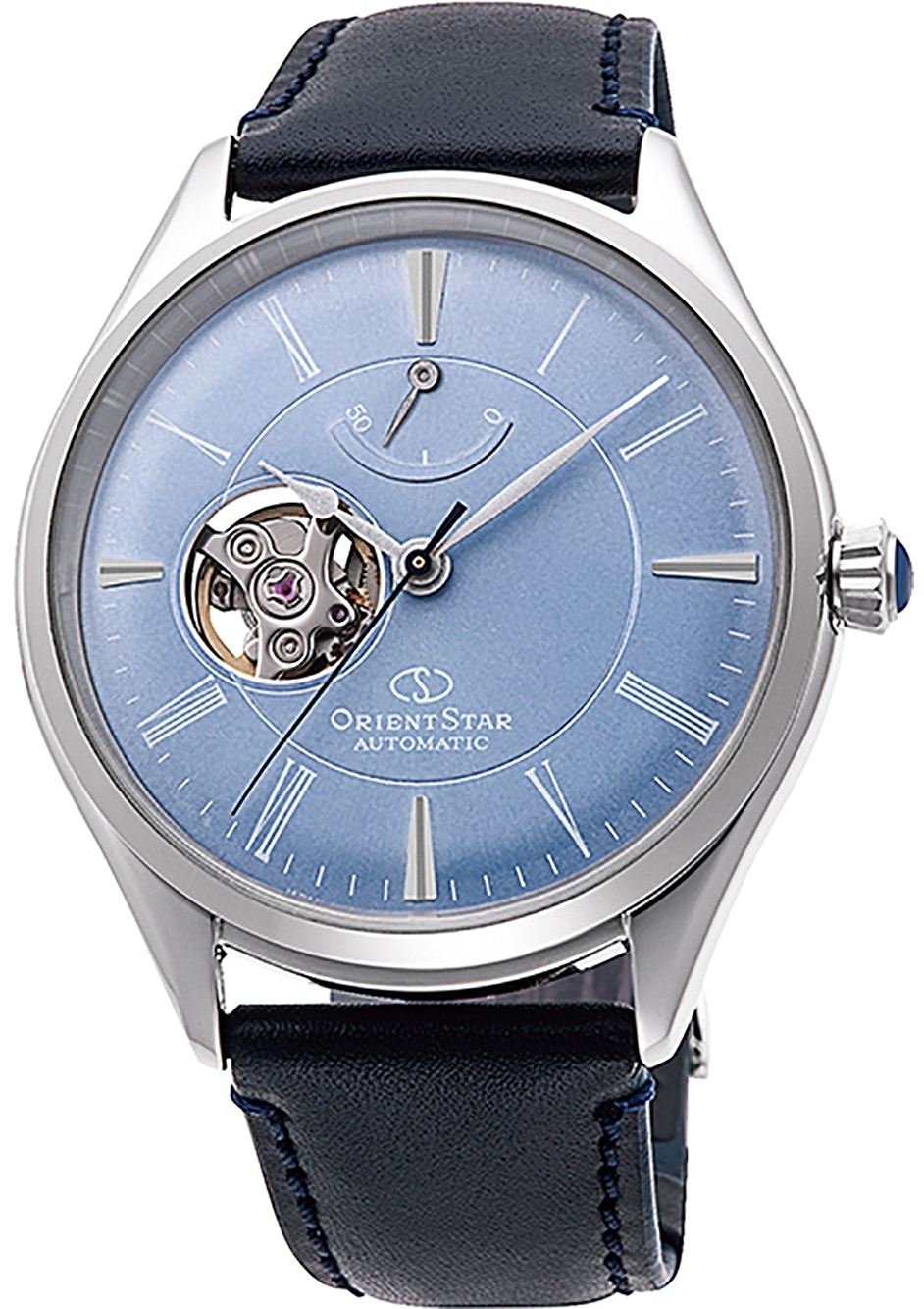 Orient Herrklocka RE-AT0203L00B Classic Bl&aring;/L&auml;der &Oslash;41 mm