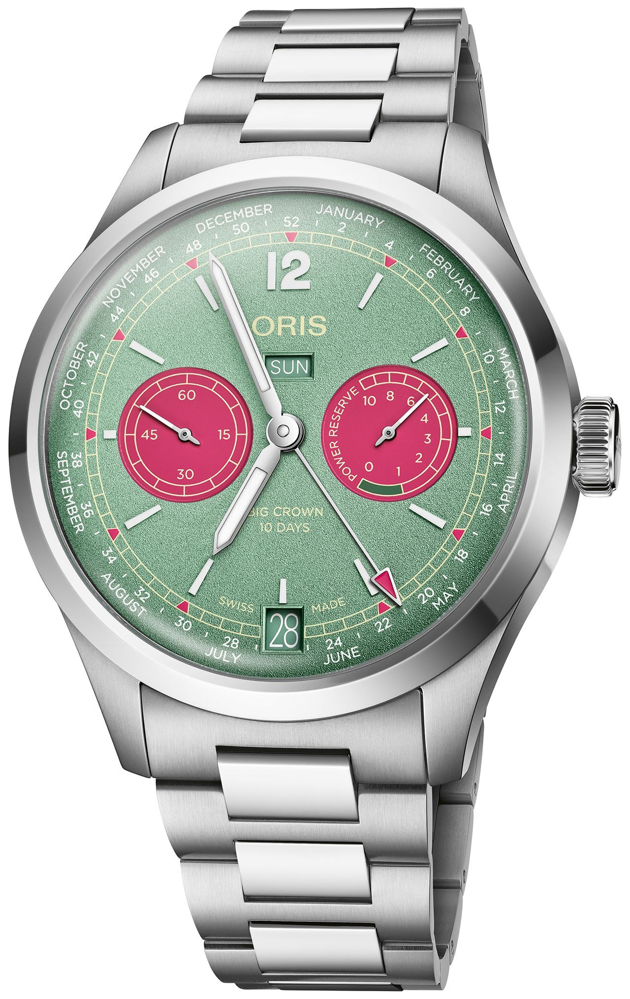 Oris Herrklocka 01 113 7800 4057-07 8 21 06 Big Crown Gr&ouml;n/St&aring;l