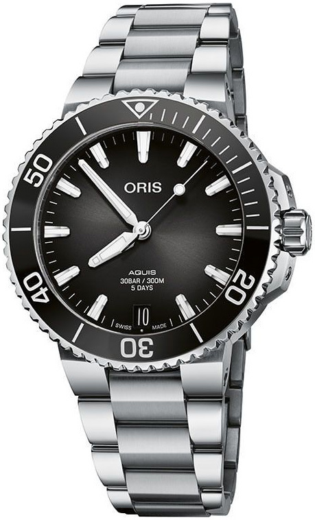 Oris Herrklocka 01 400 7769 4154-07 8 22 09PEB Aquis Grå/Stål - Oris