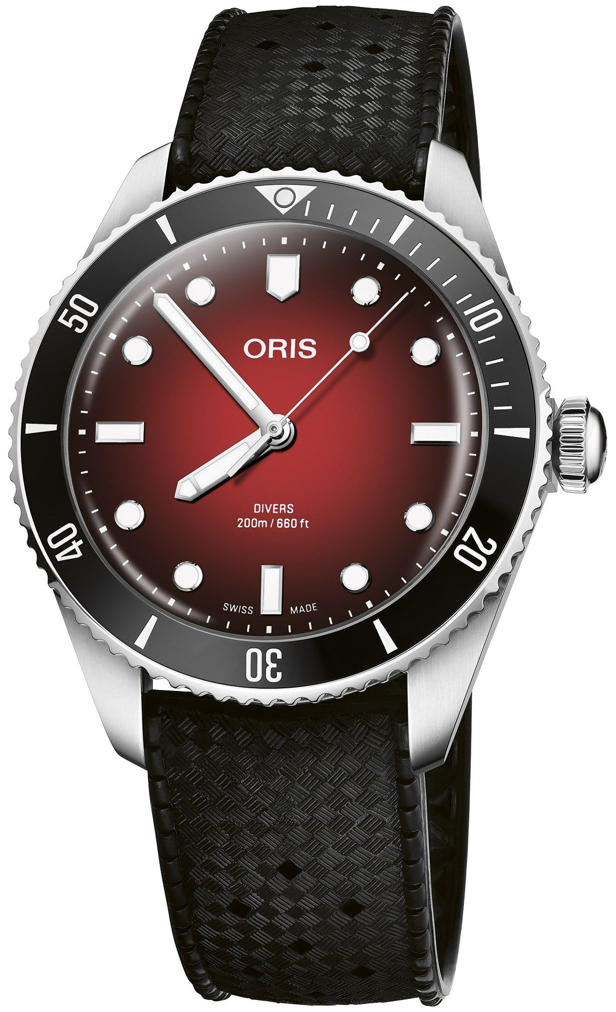 Oris Herrklocka 01 733 7795 4018-Set Aquis Brun/Gummi &Oslash;39 mm