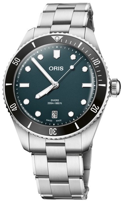 Oris 01 733 7795 4055-Set Divers Blå/Stål Ø39 mm - Oris
