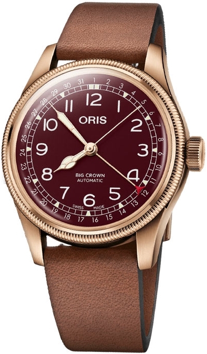 Oris 01 754 7741 3168-07 5 20 58BR Big Crown Röd/Läder Ø40 mm - Oris