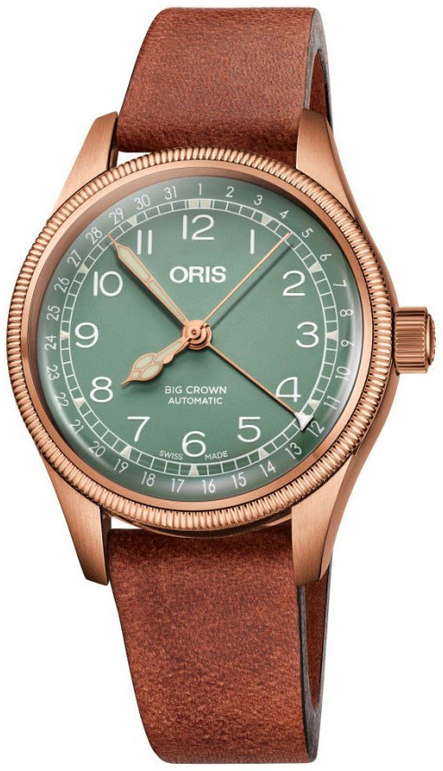 Oris 01 754 7749 3167-07 5 17 69GBR Aviation Grön/Läder Ø36 mm - Oris