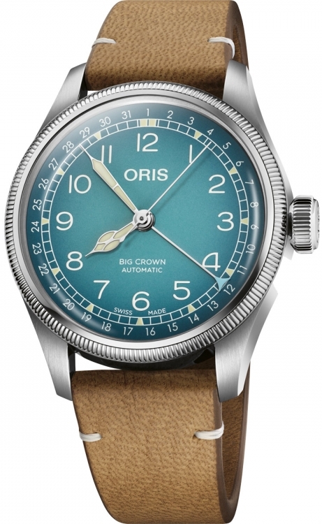 Oris 01 754 7779 4065-Set Big Crown Blå/Läder Ø38 mm - Oris