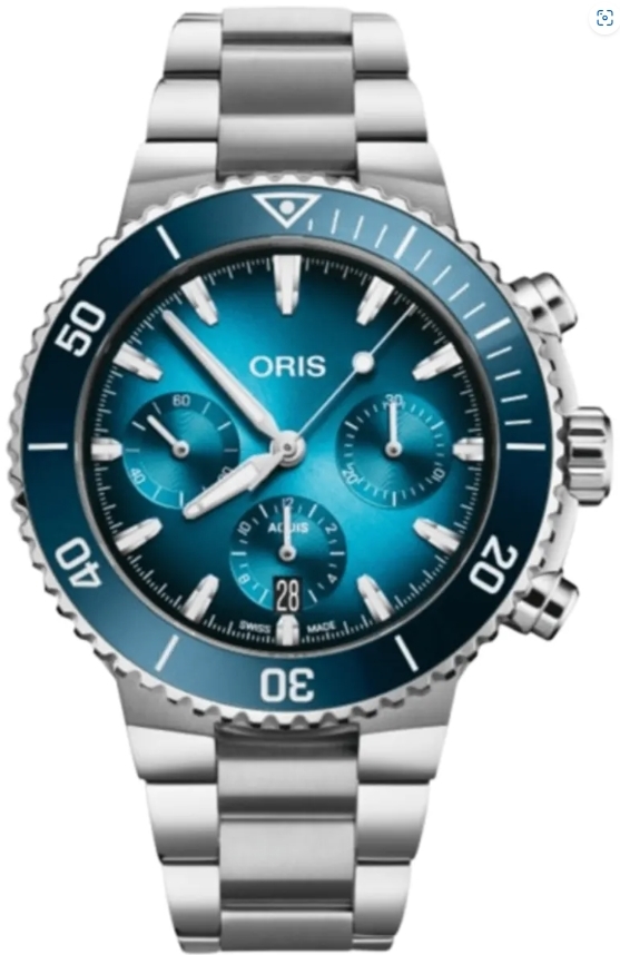 Oris Herrklocka 01 771 7793 4155-07 8 23 01PEB Aquis Blå/Stål - Oris