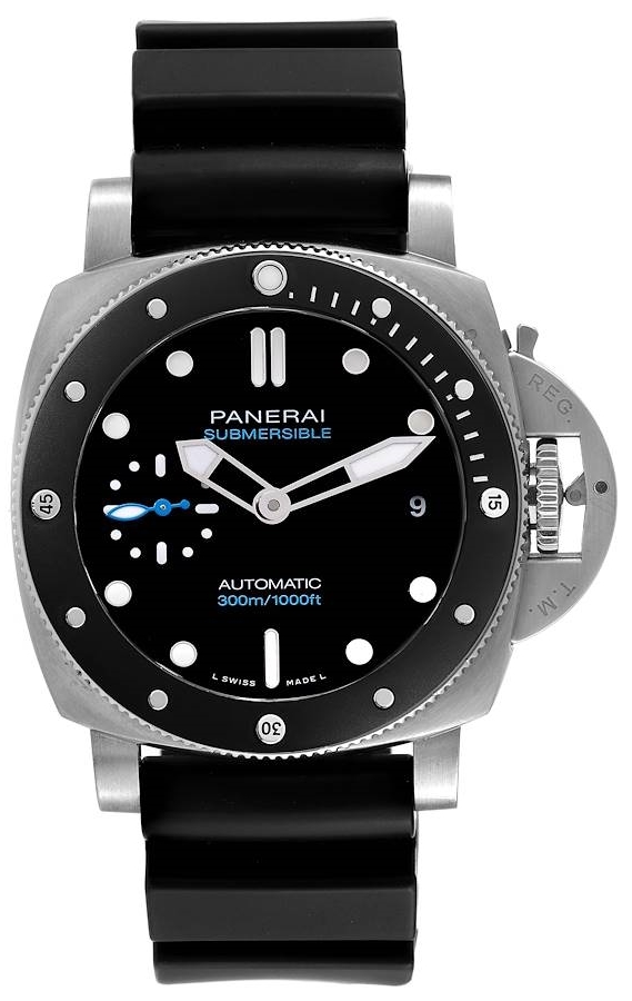 Panerai Herrklocka PAM00683 Luminor Svart/Gummi Ø42 mm - Panerai