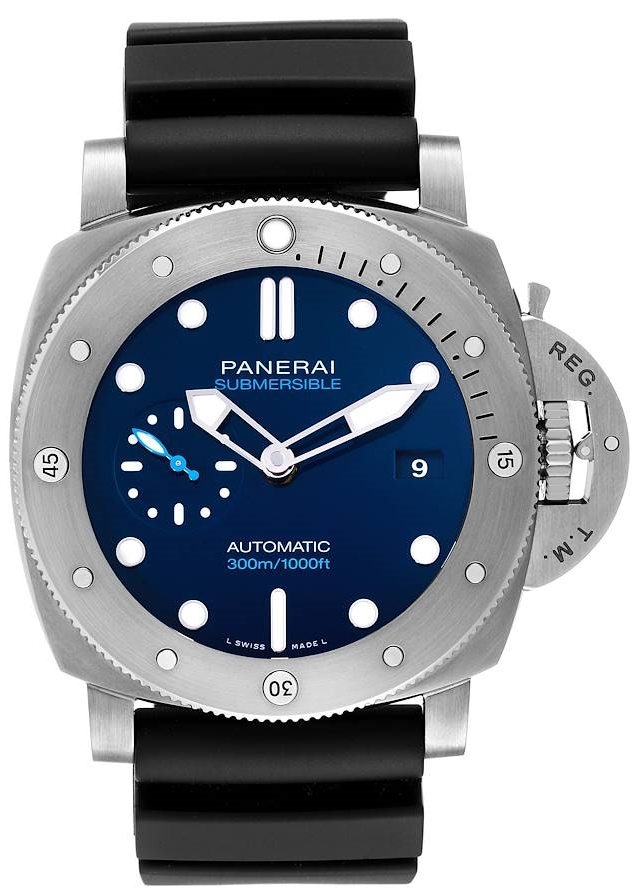 Panerai Herrklocka PAM00692 Luminor Blå/Gummi Ø47 mm - Panerai