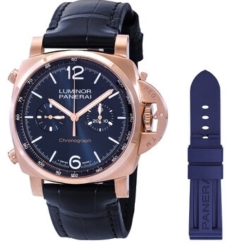 Panerai Herrklocka PAM01111 Luminor Blå/Läder Ø44 mm - Panerai