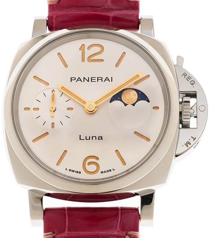 Panerai PAM01180 Luminor Due Vit/Läder Ø38 mm - Panerai