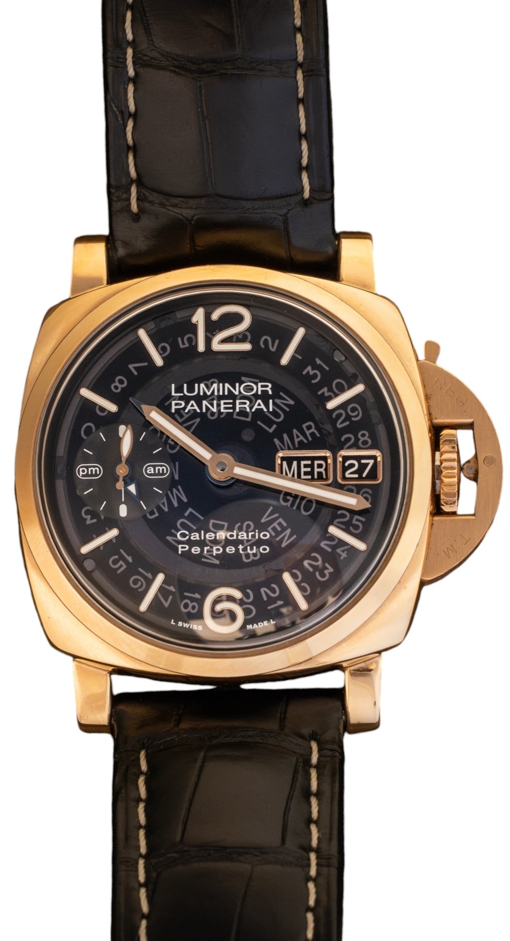 Panerai Herrklocka PAM01269 Luminor Skelettskuren/Läder Ø44 mm - Panerai