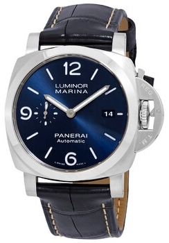 Panerai Herrklocka PAM01313 Luminor Blå/Läder Ø44 mm - Panerai
