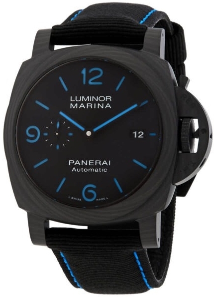 Panerai Herrklocka PAM02661 Luminor Svart/Textil Ø44 mm - Panerai