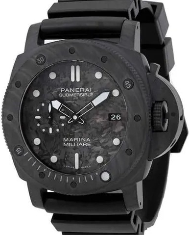 Panerai Herrklocka PAM02979 Submersible Grå/Gummi Ø47 mm - Panerai