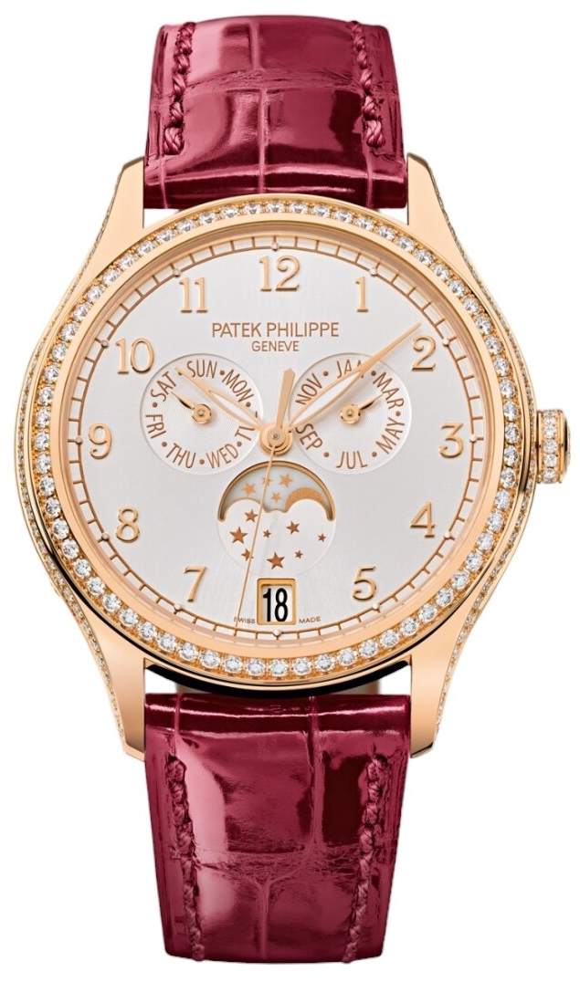 Patek Philippe Damklocka 4947R/001 Complications Vit/Läder Ø38 mm - Patek Philippe