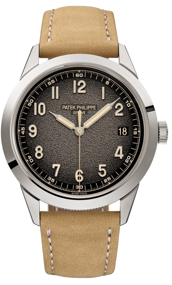 Patek Philippe Herrklocka 5226G-001 Calatrava Gr&aring;/L&auml;der &Oslash;40 mm