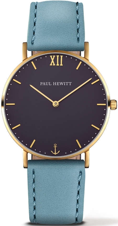 Paul Hewitt Damklocka PH-6455151K Sailor Line Svart/Läder Ø39 mm - Paul Hewitt