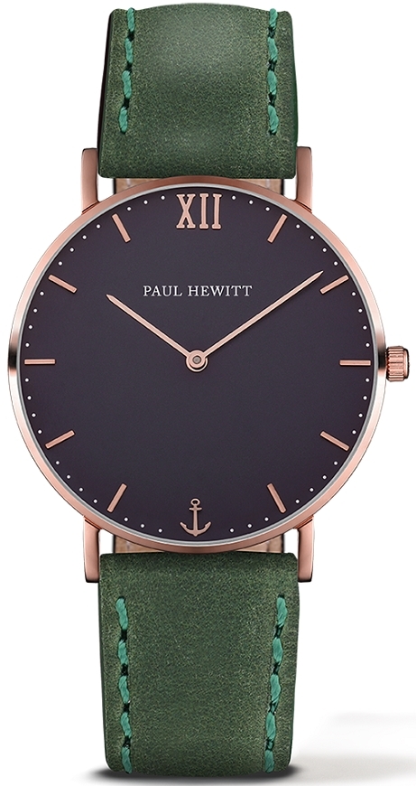 Paul Hewitt Damklocka PH-6455168L Sailor Line Svart/Läder Ø36 mm - Paul Hewitt