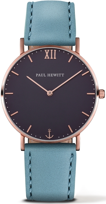 Paul Hewitt Damklocka PH-6455198K Sailor Line Svart/Läder Ø39 mm - Paul Hewitt