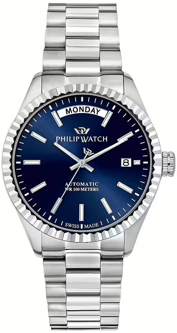 Philip Watch Herrklocka R8223597109 Roma Blå/Stål Ø39 mm - Philip Watch