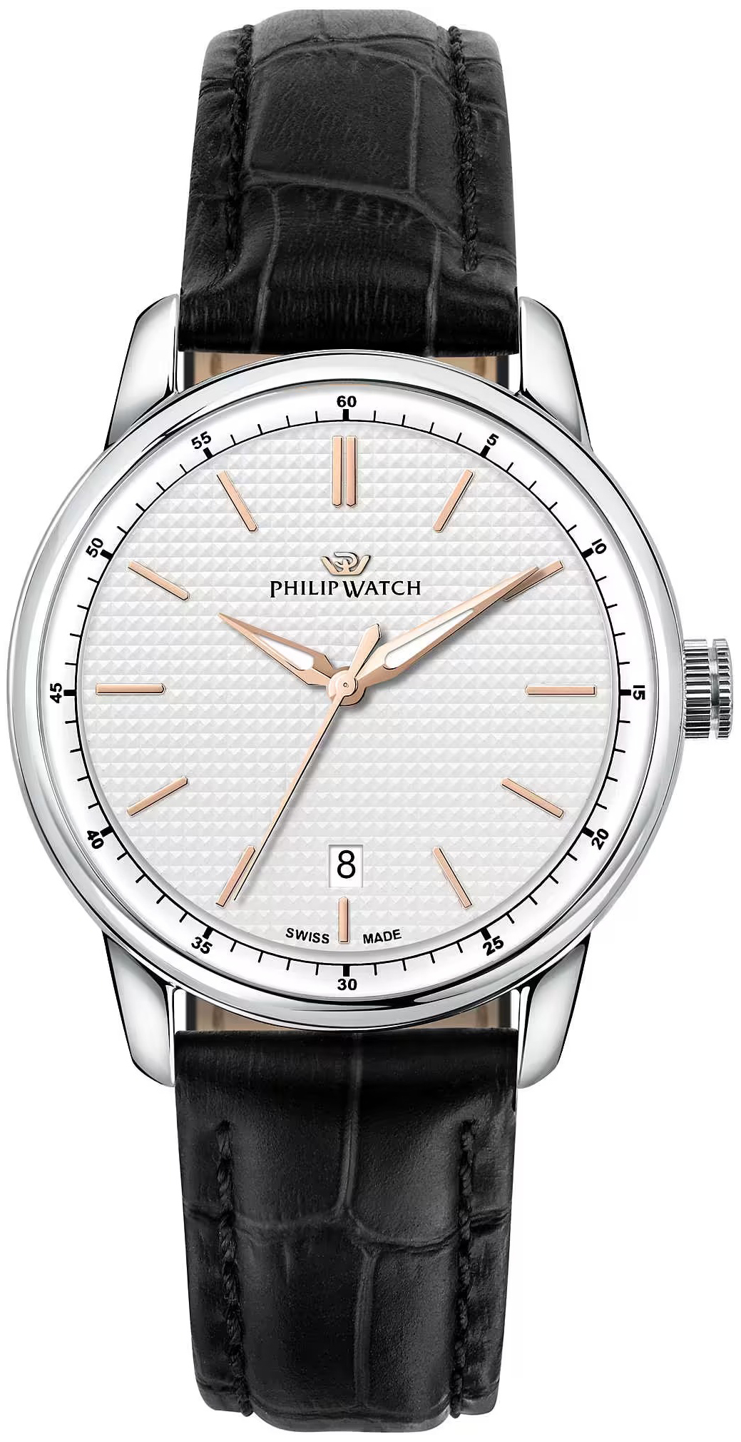 Philip Watch Herrklocka R8251150009 Anniversary Vit/Läder Ø40 mm - Philip Watch
