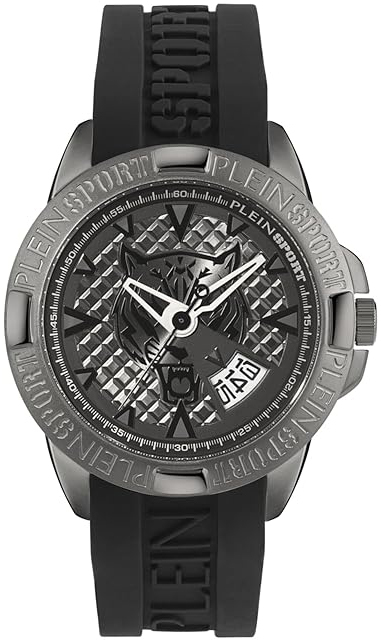 Philipp Plein Herrklocka PSFBA0823 Touchdown Svart/Gummi Ø44 mm