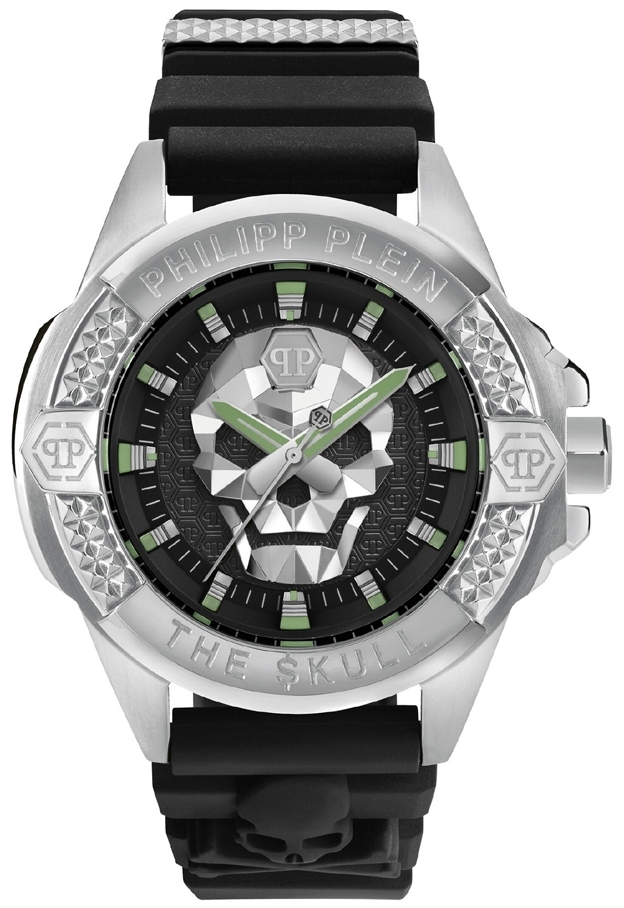 Philipp Plein Herrklocka PWAAA0121 The Skull Svart/Gummi Ø44 mm - Philipp Plein
