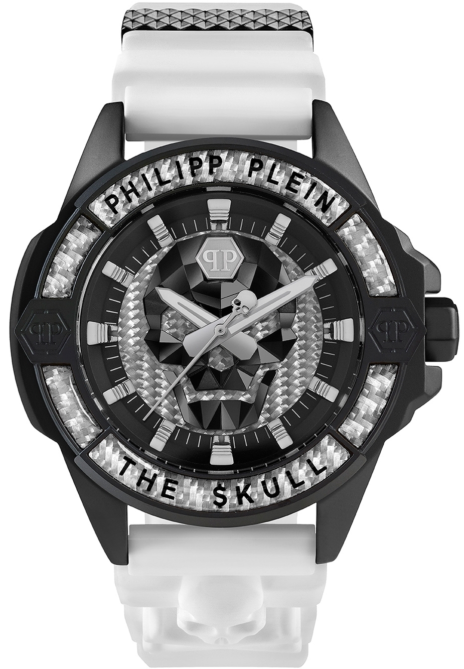 Philipp Plein Herrklocka PWAAA1822 The Skull Svart/Gummi Ø44 mm - Philipp Plein